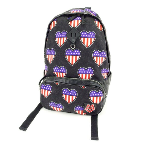 LOVE MOSCHINO Rucksk Heart Cambus ?~ Skin Authentic USED T7812